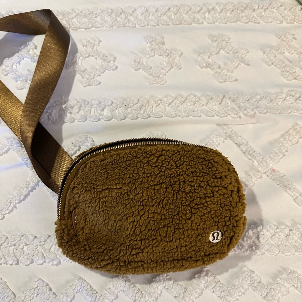 lululemon athletica Brown Plush Crossbody Bag